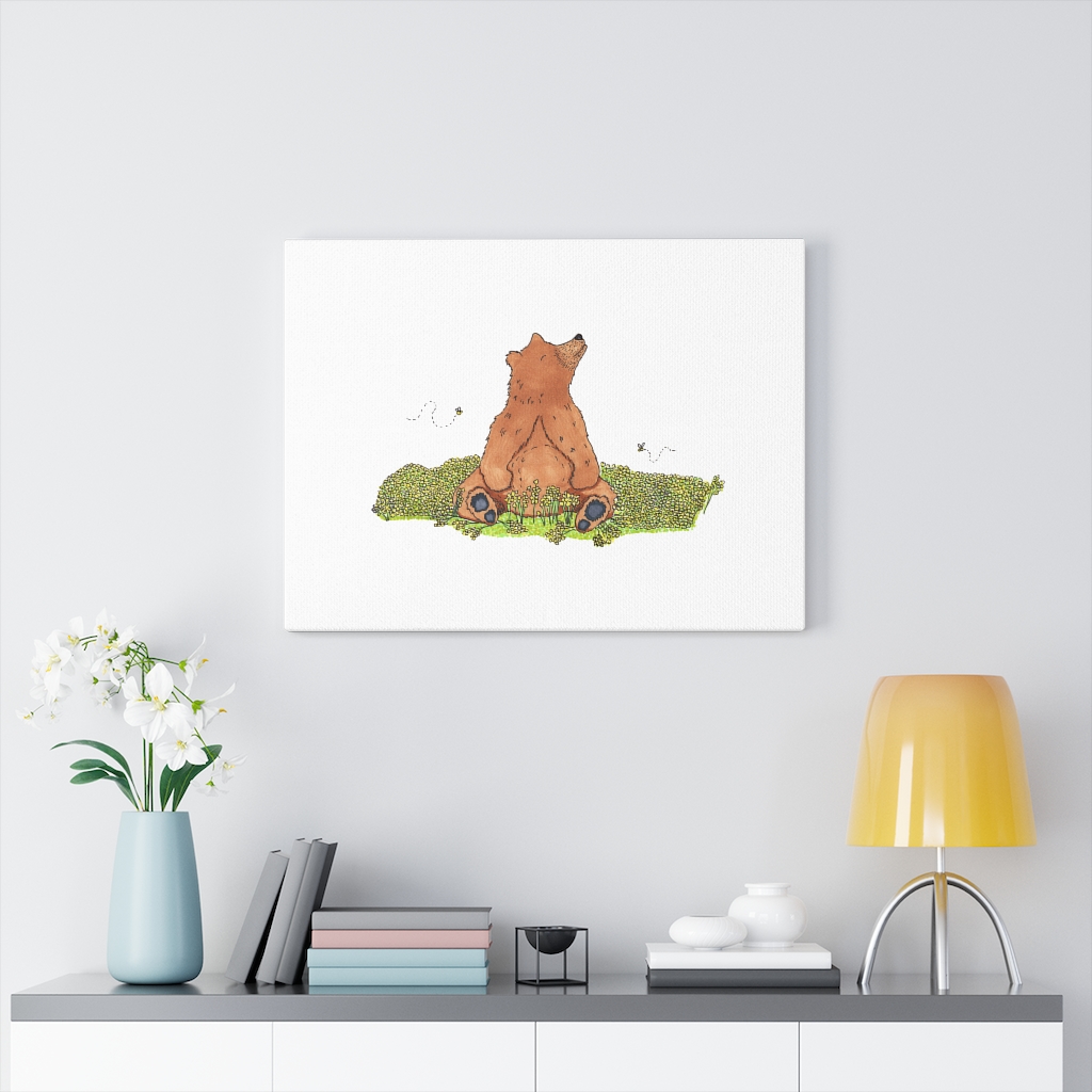 Bear Stops to Smell the Flowers - Canvas Gallery Wraps - Image 8