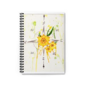 Compass Daffodils - Spiral Notebook - Ruled Line