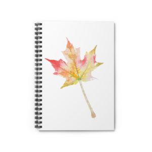 Autumn Leaf - Spiral Notebook - Ruled Line