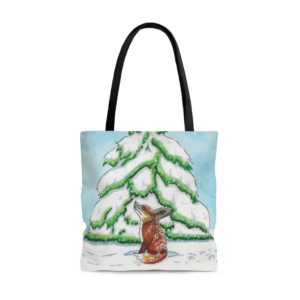 Enjoy The Snow AOP Tote Bag