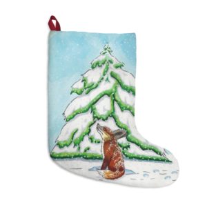Fox Enjoys the Snow Christmas Stockings