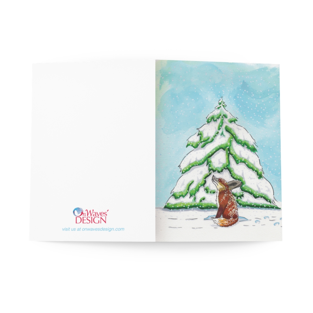 Enjoying The Snow Greeting Cards (8 pcs) - Image 3