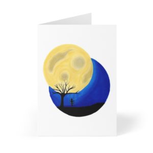 Swinging In The Moonlight Greeting Cards (8 pcs)