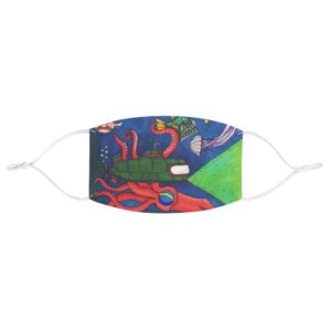 Underwater Adventure In Color Fabric Face Mask