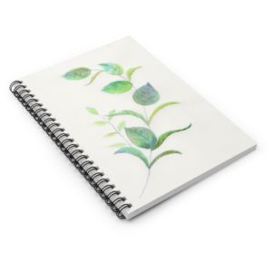 Botanical 1 - Watercolor - Spiral Notebook - Ruled Line