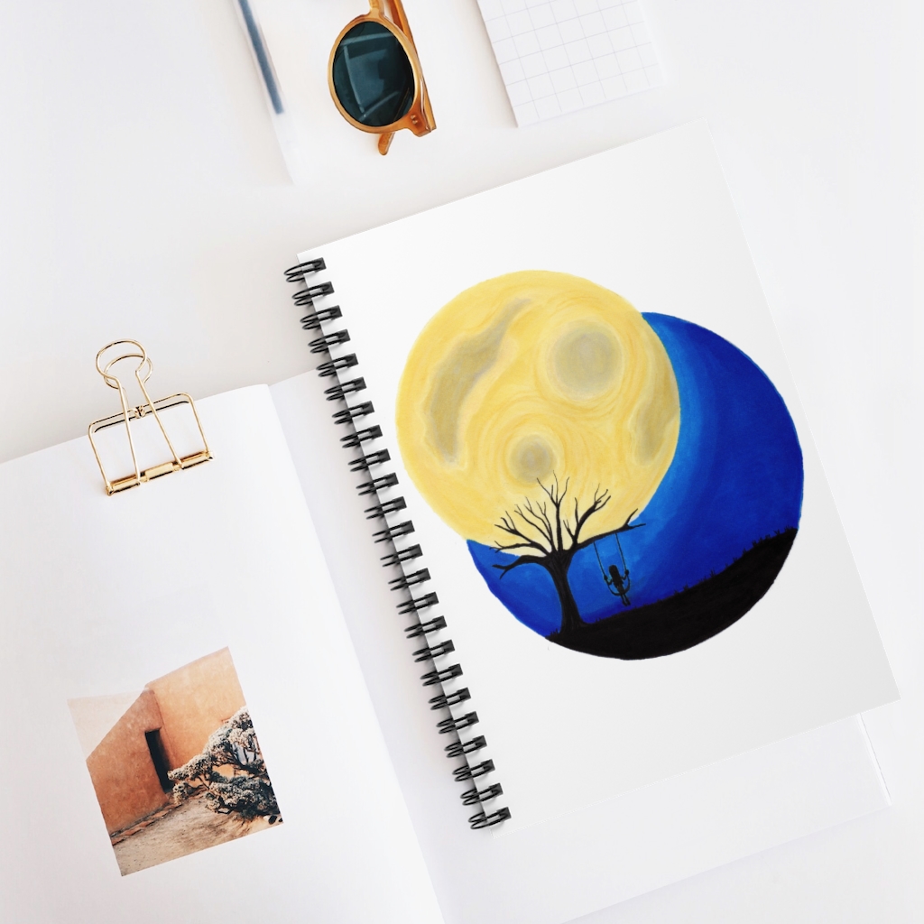 Swinging In The Moonlight Spiral Notebook - Ruled Line - Image 5