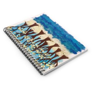 Dancing Trees - Monoprint - Spiral Notebook - Ruled Line