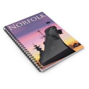 Norfolk - Graphic Art Spiral Notebook - Ruled Line