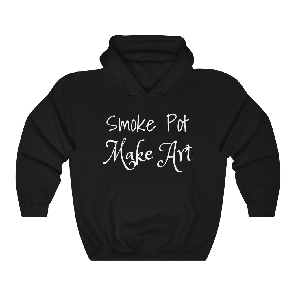 Smoke Pot Make Art Unisex Hooded Sweatshirt - Image 2