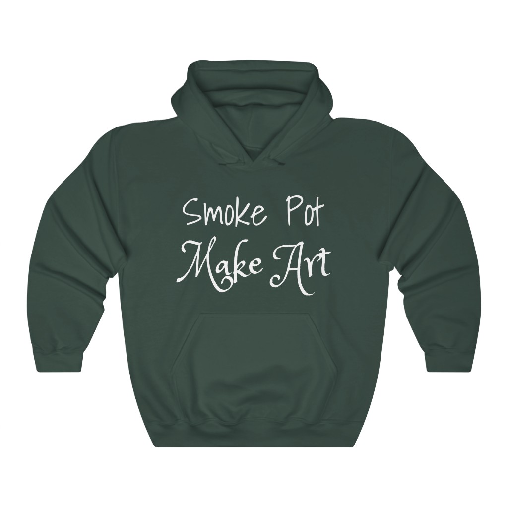 Smoke Pot Make Art Unisex Hooded Sweatshirt - Image 7