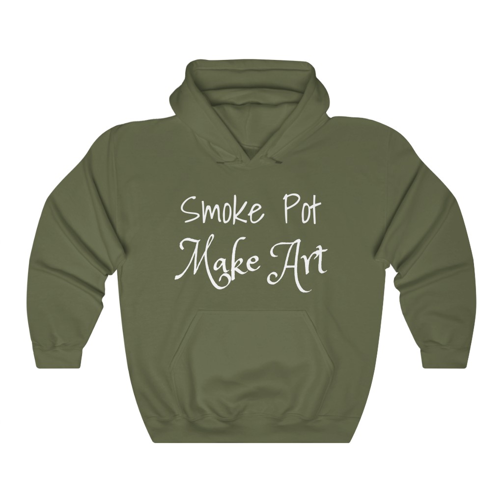 Smoke Pot Make Art Unisex Hooded Sweatshirt - Image 6
