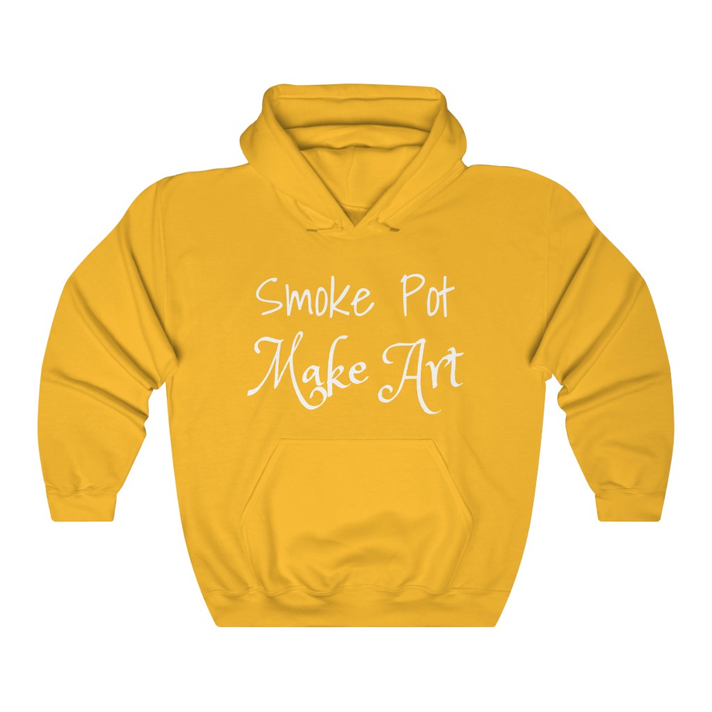 Smoke Pot Make Art Unisex Hooded Sweatshirt - Image 4