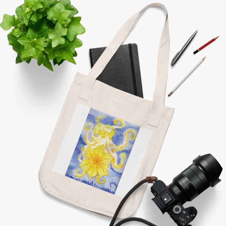 Organic canvas tote